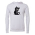 Cartoon Black Cat Bella canvas hoodie 3719